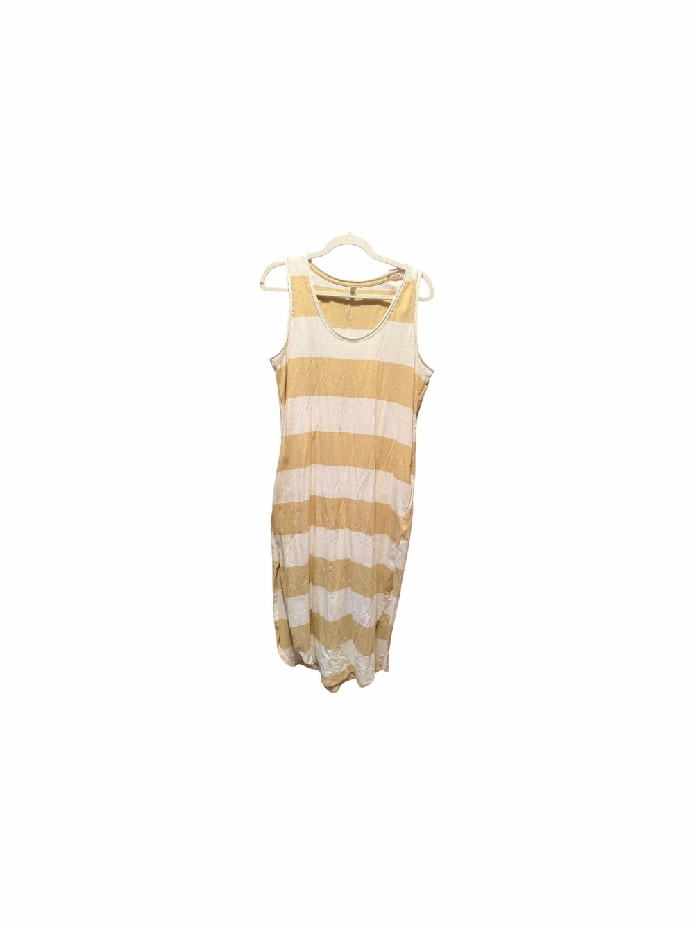 Wishlist Striped Sleeveless Dress - Cream and White